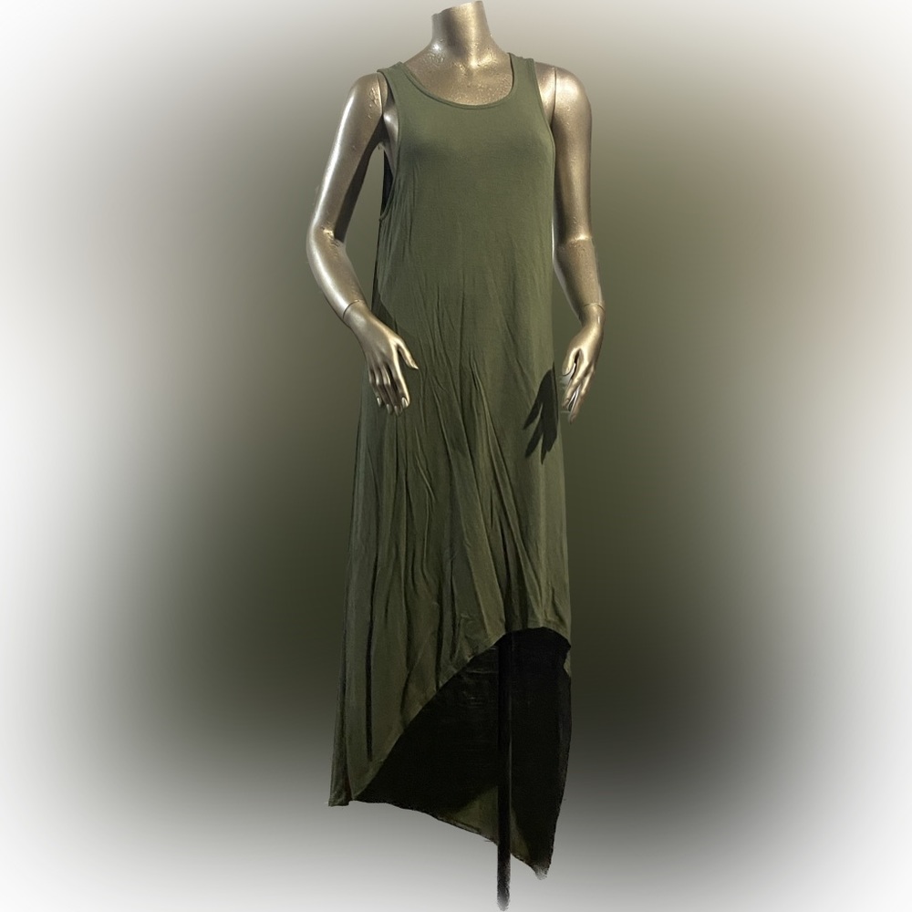 love, Fire Olive Green Tank Dress, XL